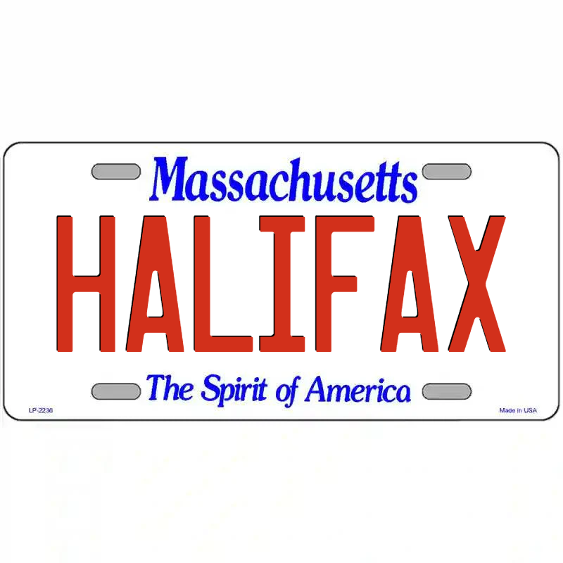 Halifax Massachusetts Metal Sign