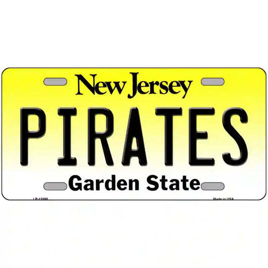 Pirates New Jersey Metal Sign