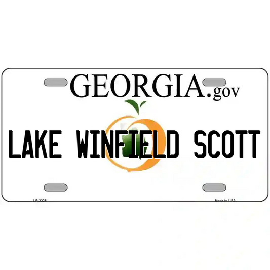 Lake Winfield Scott Georgia Metal Sign