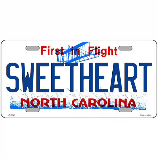 Sweetheart North Carolina Metal Sign
