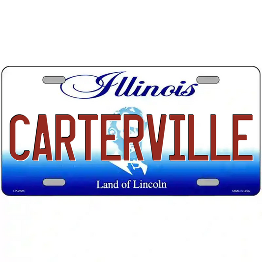 Carterville Illinois Metal Sign