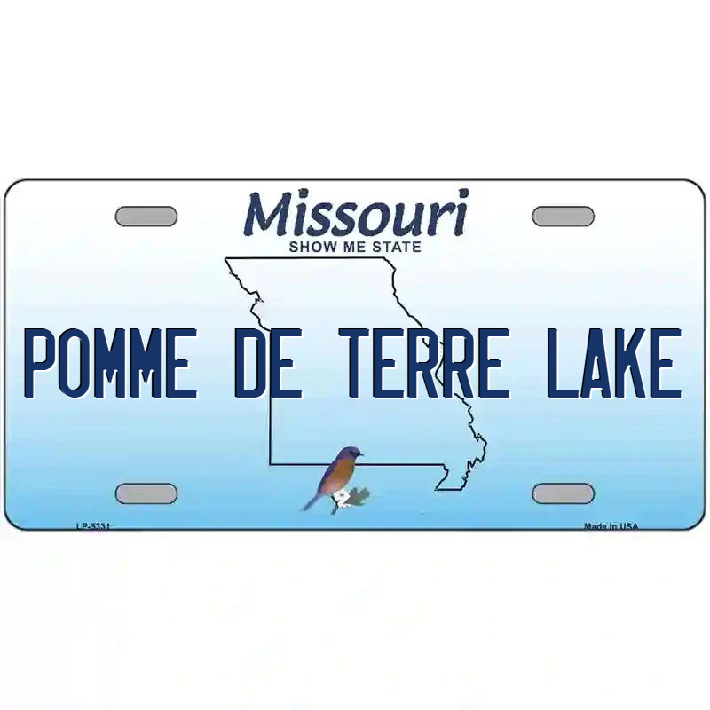 Pomme de Terre Lake Missouri Metal Sign