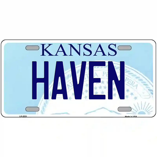 Haven Kansas Metal Sign