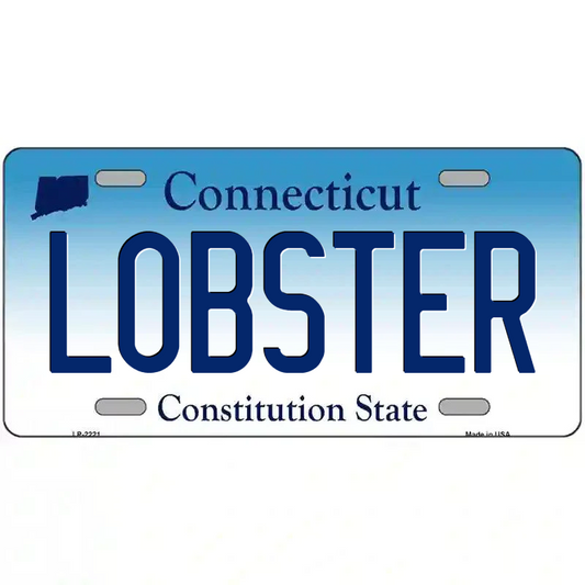 Lobster Connecticut Metal Sign