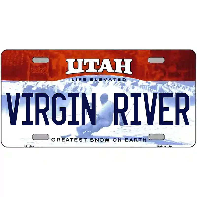 Virgin River Utah Metal Sign