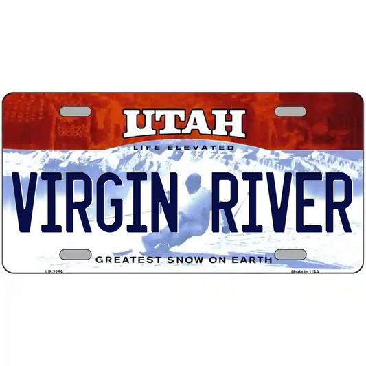 Virgin River Utah Metal Sign