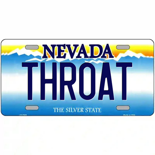Throat Nevada Metal Sign