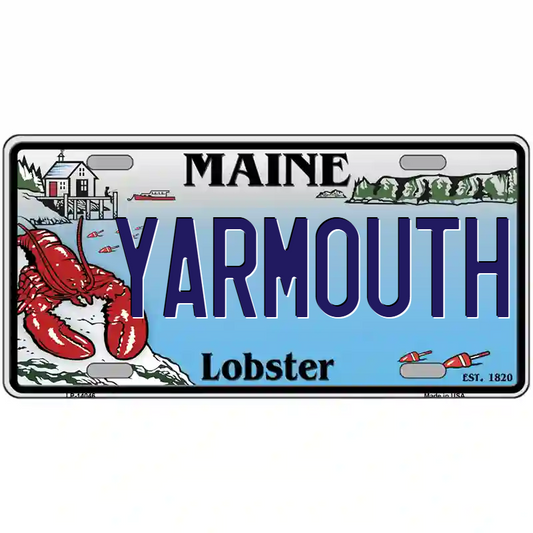 Yarmouth Maine Lobster Metal Sign