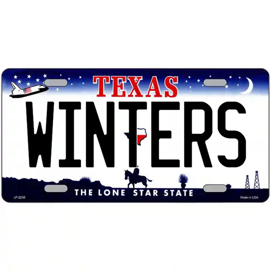 Winters Texas Metal Sign