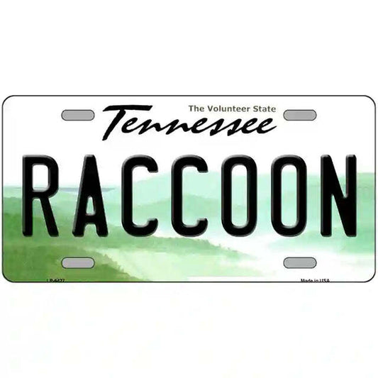 Raccoon Tennessee Metal Sign