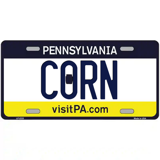 Corn Pennsylvania Metal Sign
