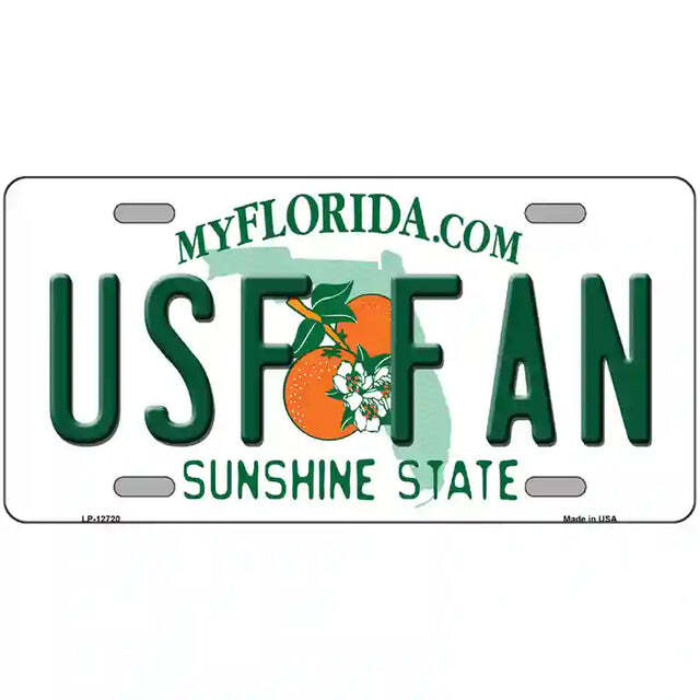 USF Fan Florida Metal Sign