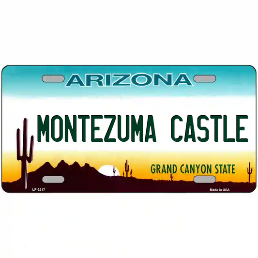 Montezuma Castle Arizona Metal Sign
