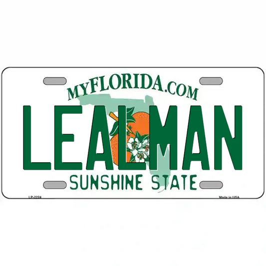 Lealman Florida Metal Sign