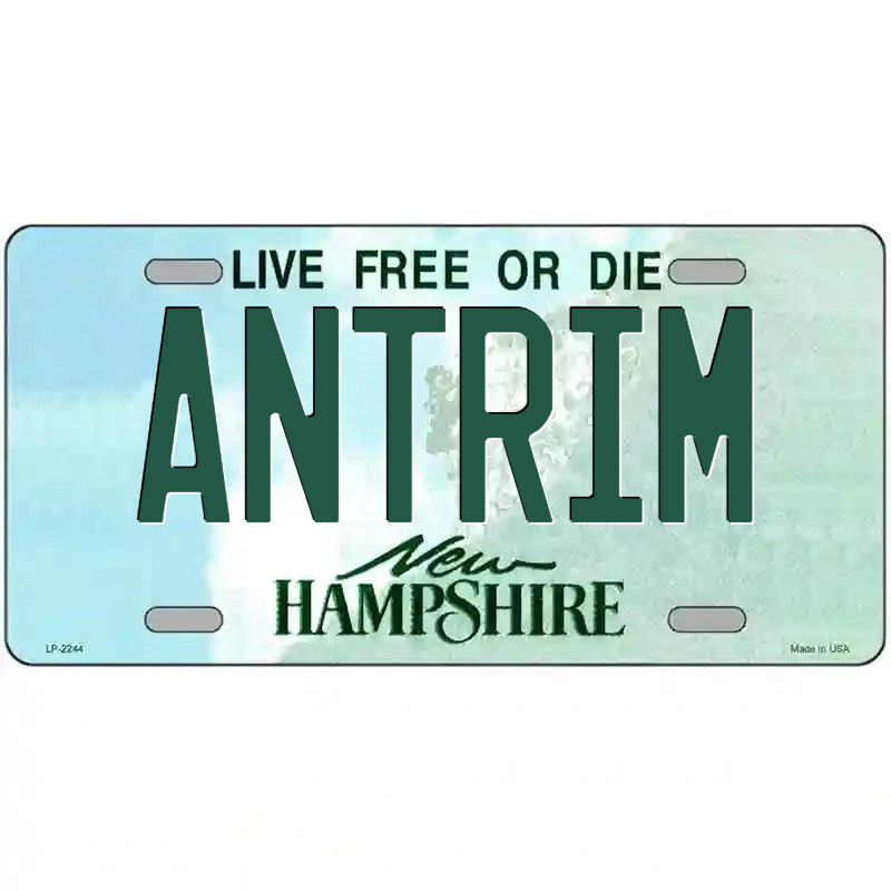 Antrim New Hampshire Metal Sign