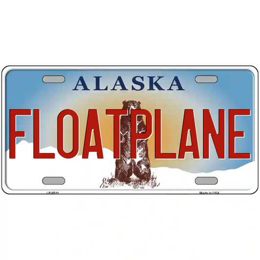 Floatplane Alaska Metal Sign