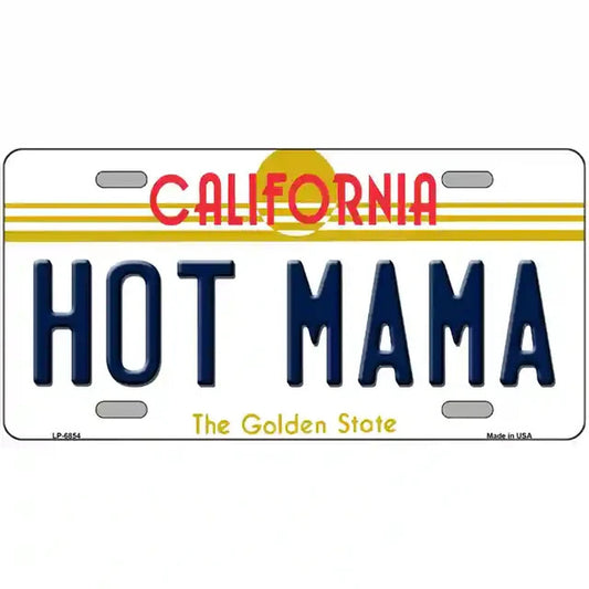 Hot Mama California Metal Sign