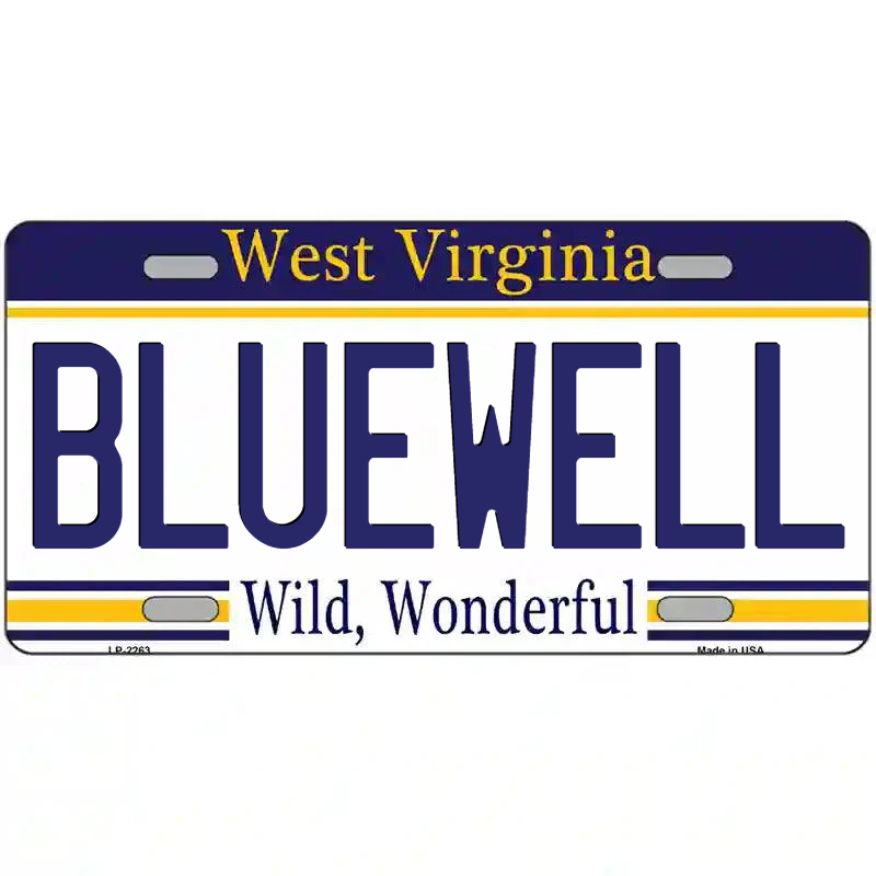 Bluewell West Virginia Metal Sign