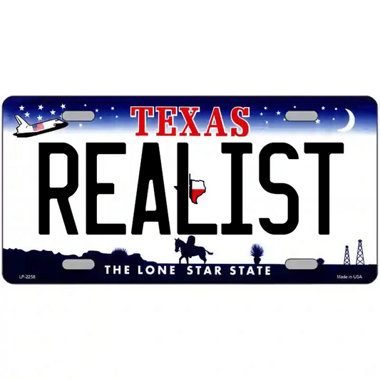 Realist Texas Metal Sign