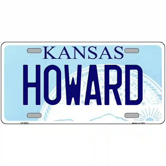 Howard Kansas Metal Sign