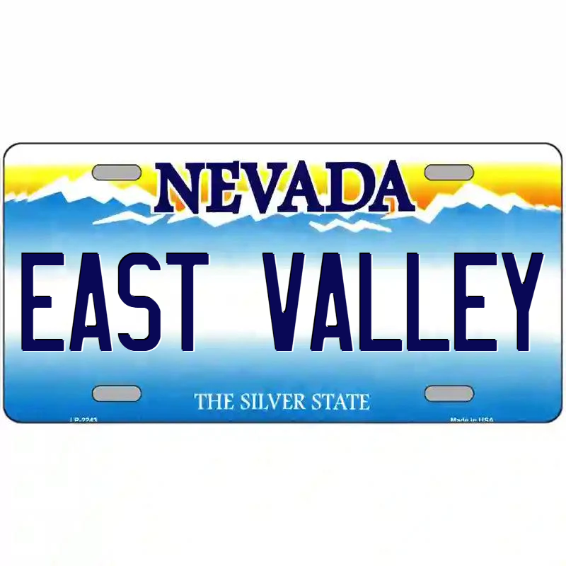 East Valley Nevada Metal Sign