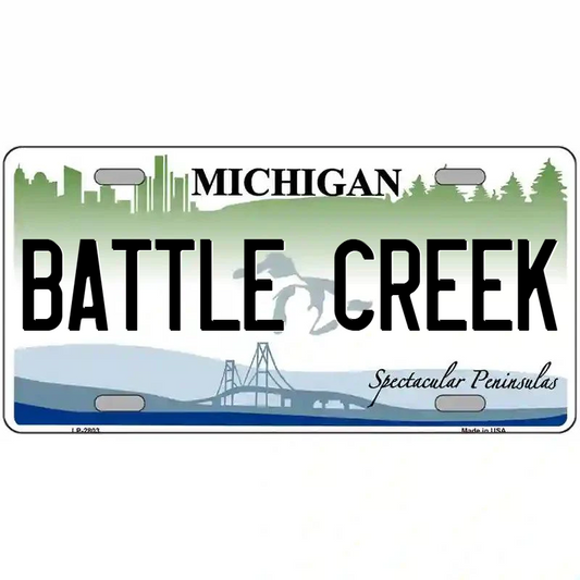 Battle Creek Michigan Metal Sign