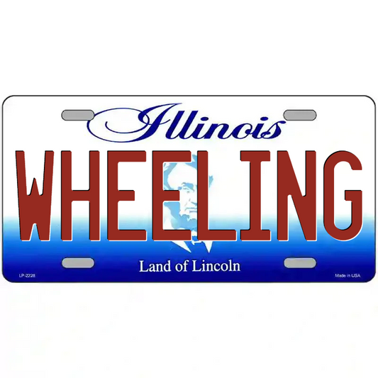 Wheeling Illinois Metal Sign