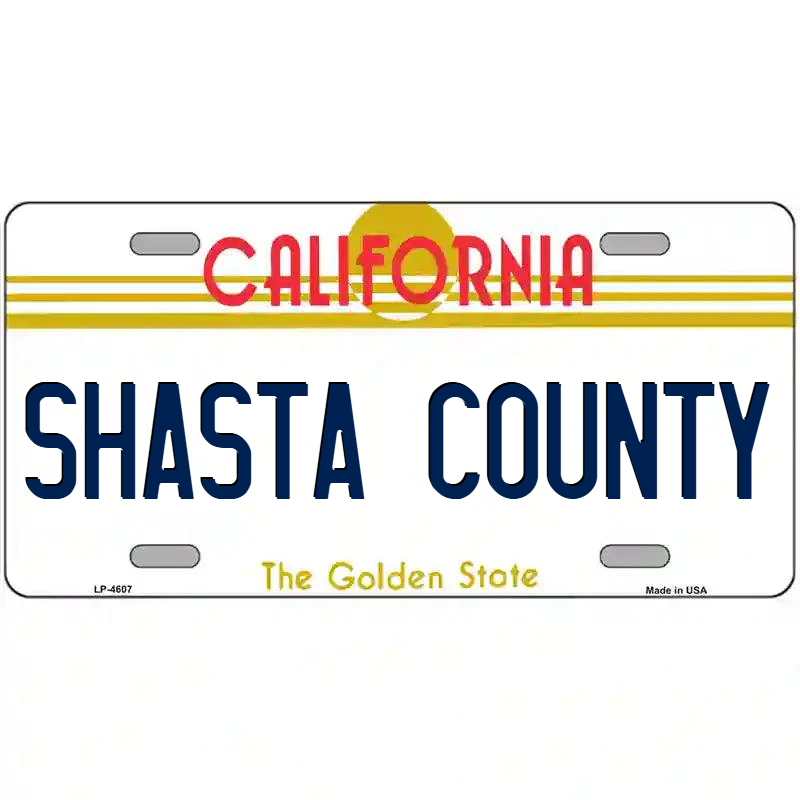 Shasta County California Metal Sign