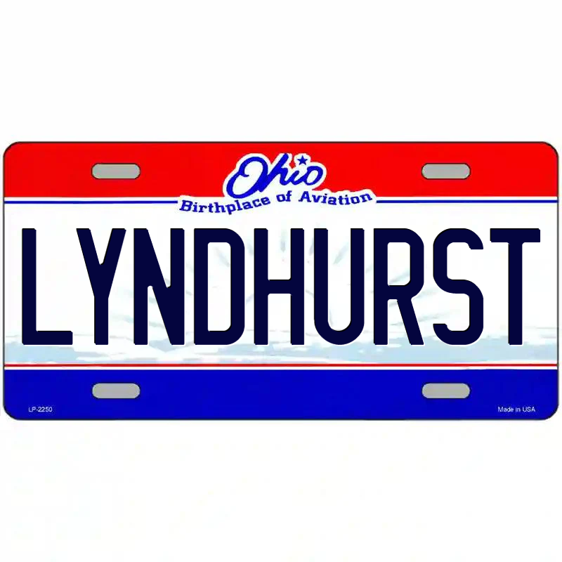 Lyndhurst Ohio Metal Sign