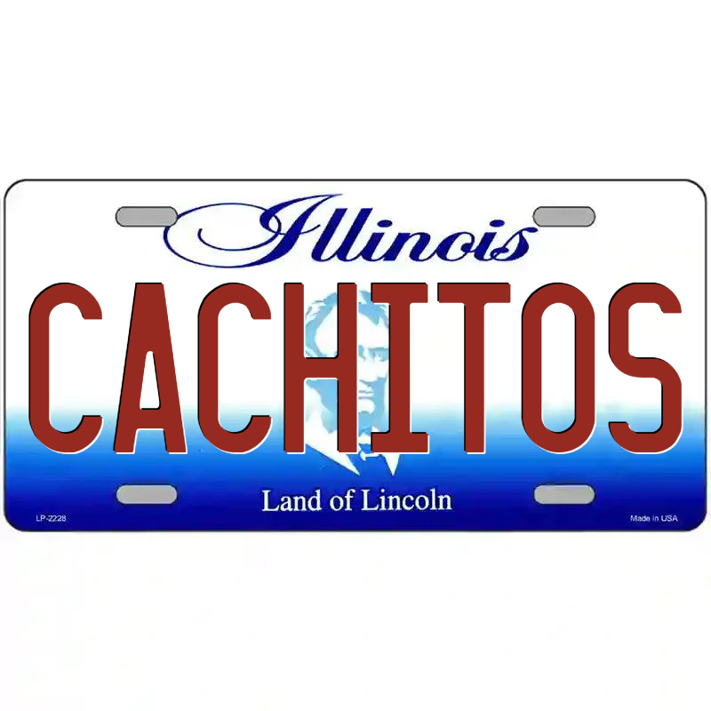 Cachitos Illinois Metal Sign