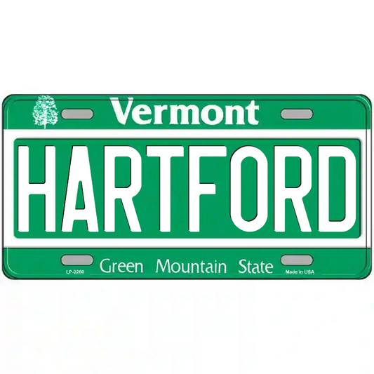 Hartford Vermont Metal Sign