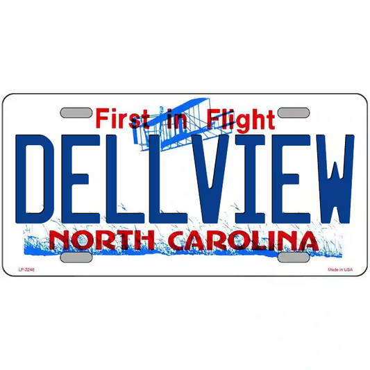 Dellview North Carolina Metal Sign