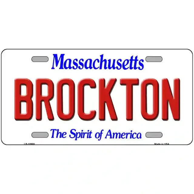 Brockton Massachusetts Metal Sign