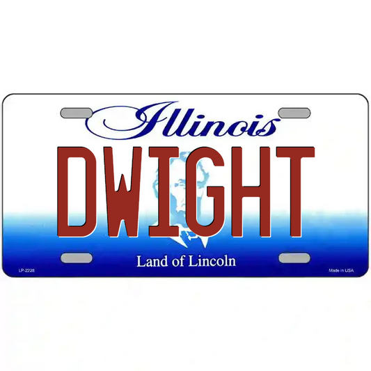 Dwight Illinois Metal Sign