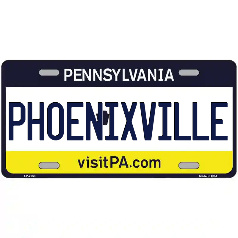 Phoenixville Pennsylvania Metal Sign