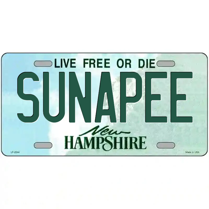 Sunapee New Hampshire Metal Sign