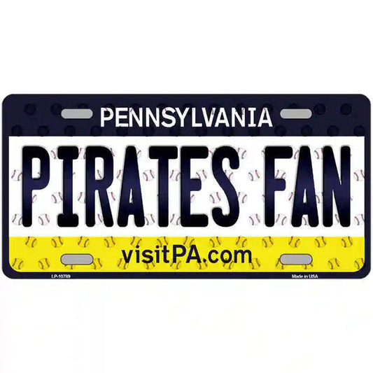 Pirates Fan Pennsylvania Metal Sign