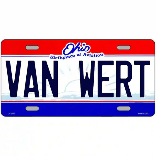 Van Wert Ohio Metal Sign