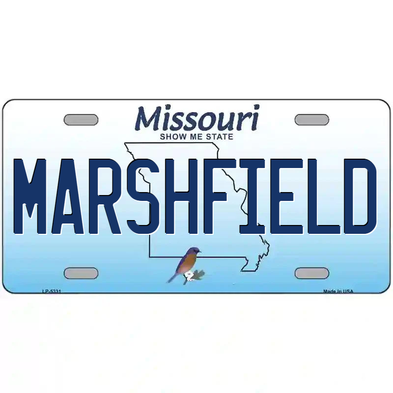Marshfield Missouri Metal Sign