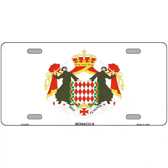 Monaco-S Flag Metal Sign