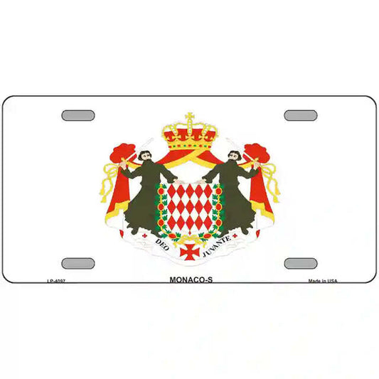 Monaco-S Flag Metal Sign