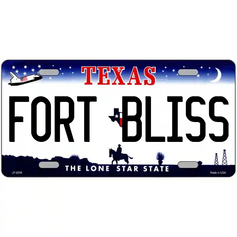 Fort Bliss Texas Metal Sign