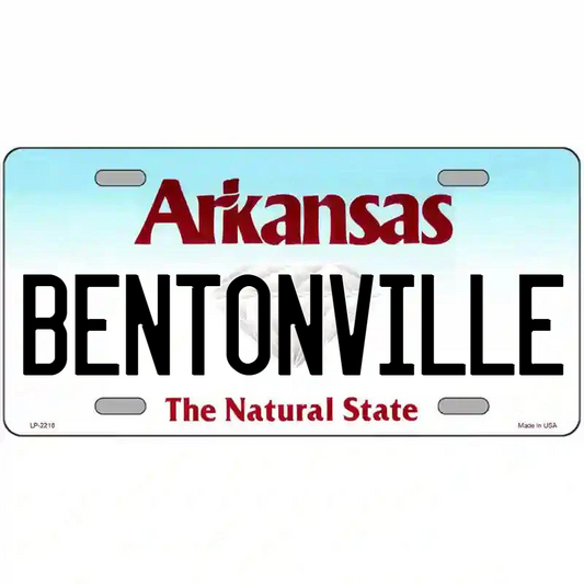 Bentonville Arkansas Metal Sign