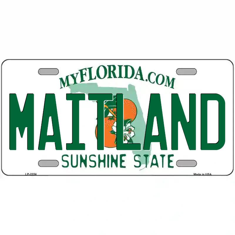 Maitland Florida Metal Sign