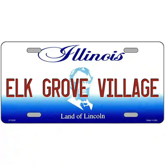 Elk Grove Village Illinois Metal Sign