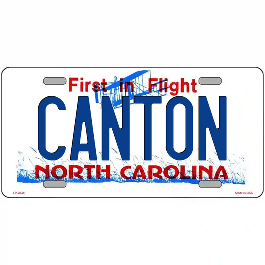 Canton North Carolina Metal Sign