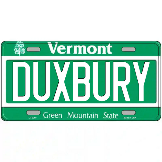 Duxbury Vermont Metal Sign