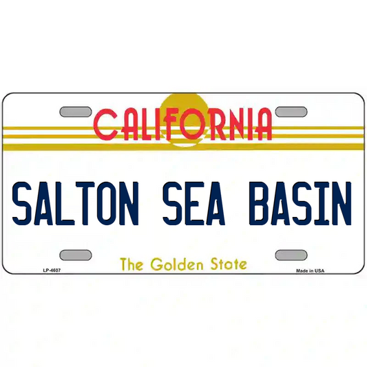 Salton Sea Basin California Metal Sign