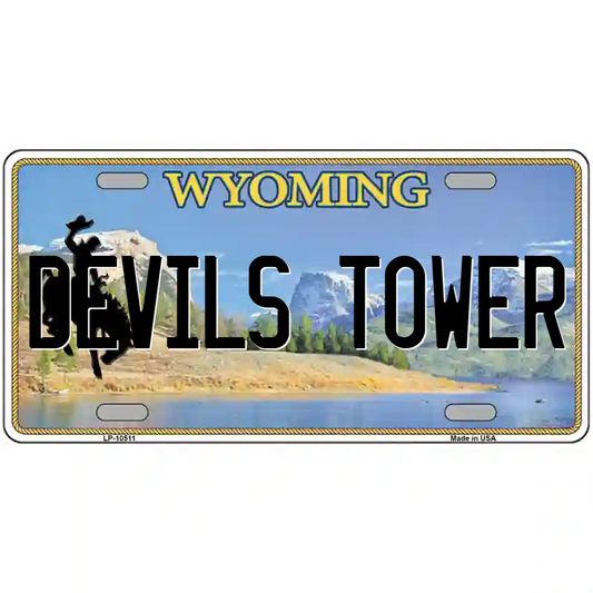 Devil's Tower Wyoming Metal Sign