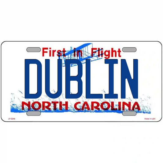 Dublin North Carolina Metal Sign